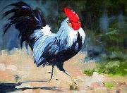 unknow artist Cock 183 oil on canvas